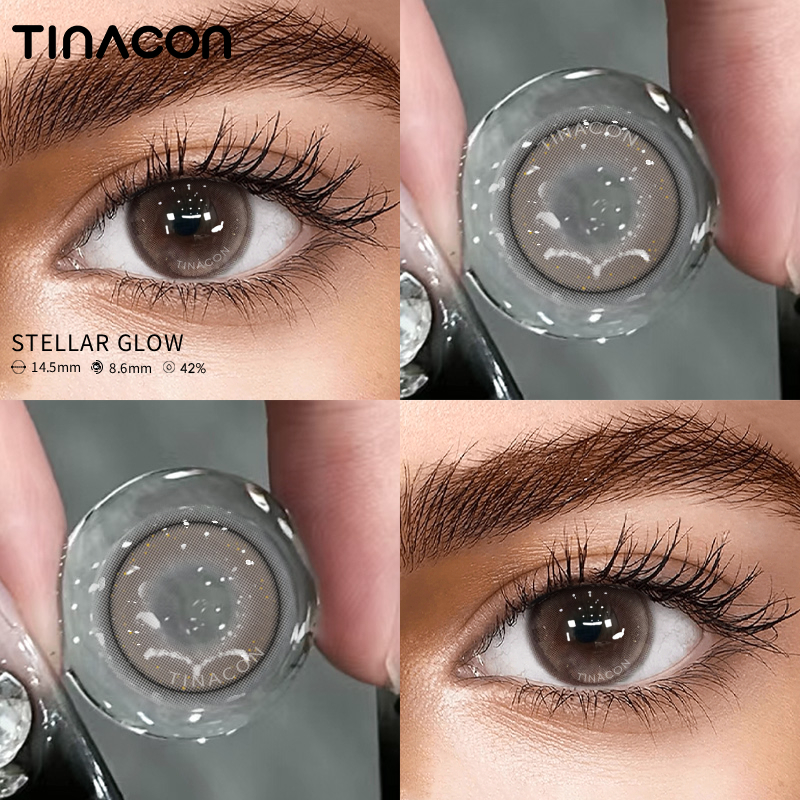 【TiNACON】Stellar Glow 14.5mm Daily  Watery Soft Contact Lens 