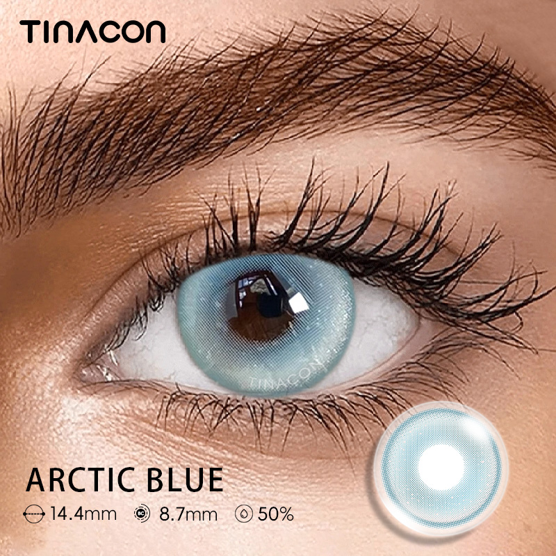 【TiNACON】Arctic Blue 14.2mm Daily Watery Soft Contact Lens 2024 New Arrival