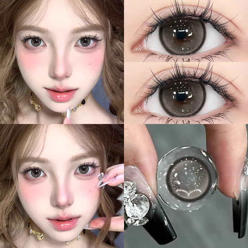 【TiNACON】Truffle Gray 14.2mm 6 months Watery Soft Contact Lens