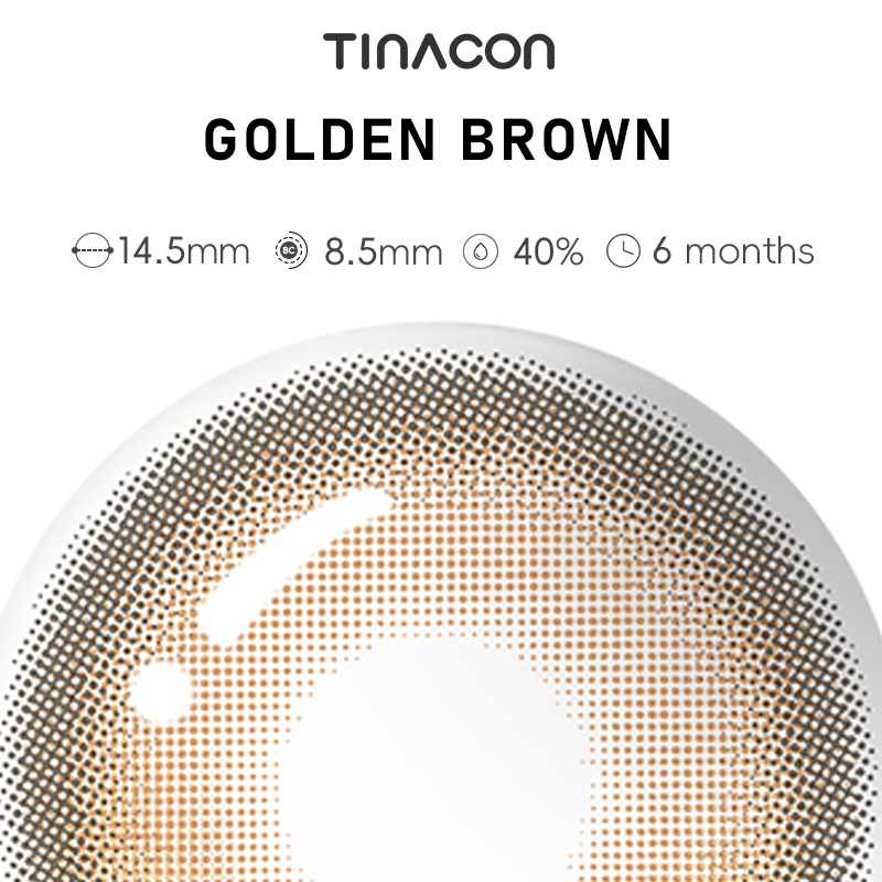 【TiNACON】Golden Brown 14.5mm 6 Months 