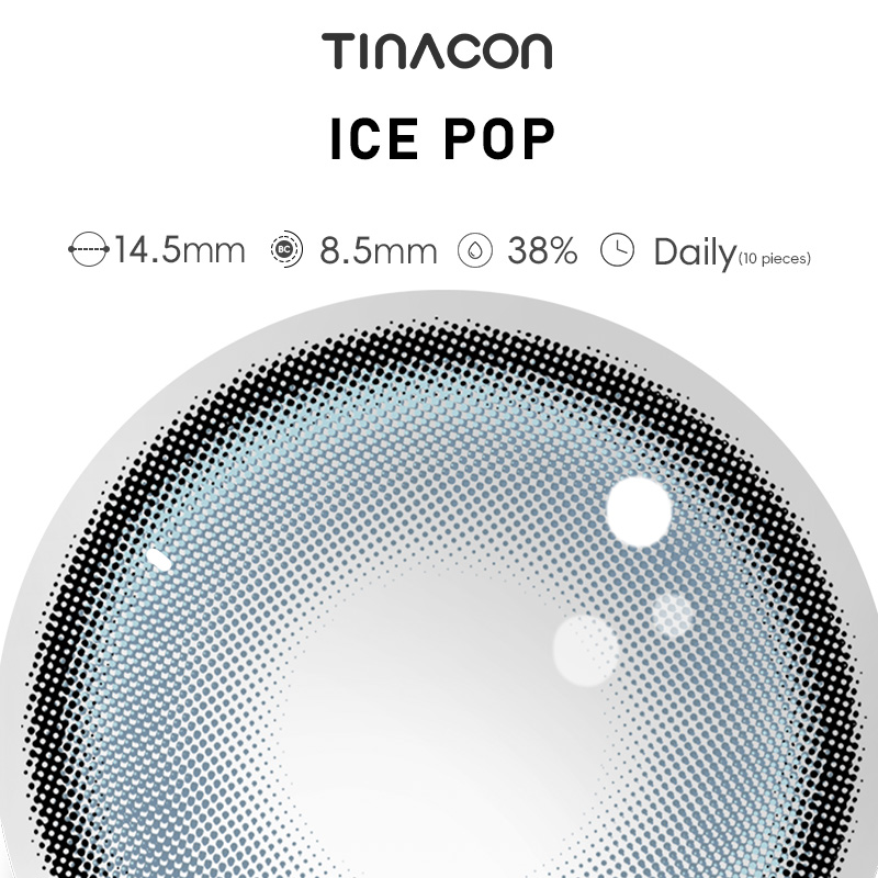 【TiNACON】Ice Pop 14.5mm Daily Watery Soft Contact Lens 2024 New Arrival