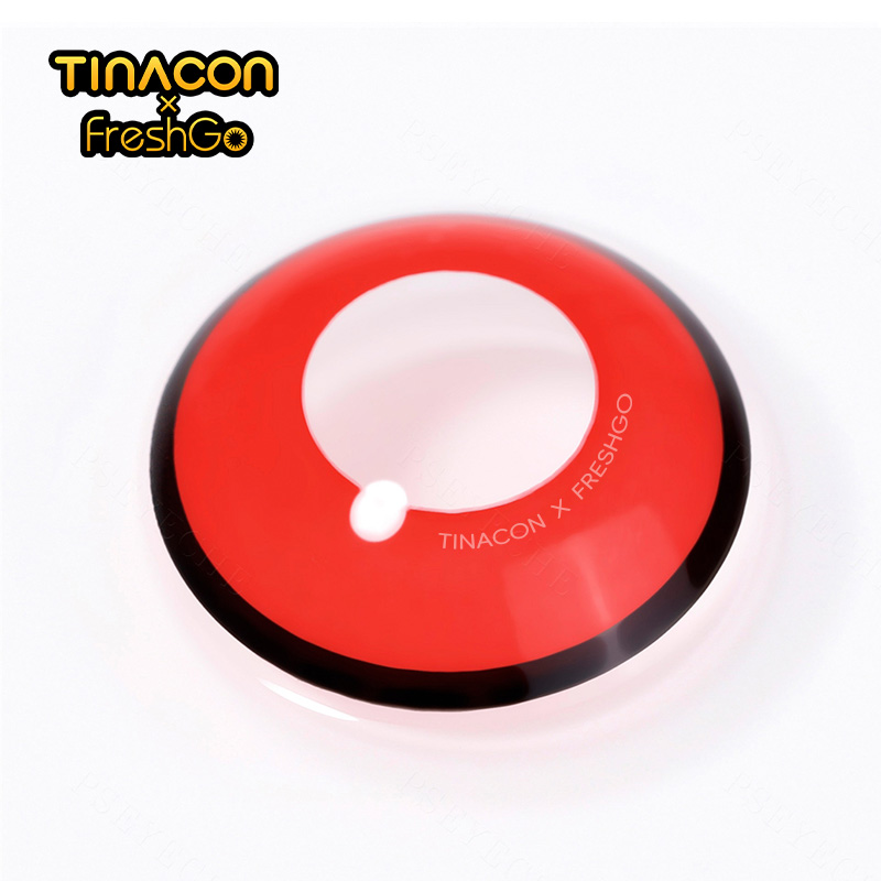 【TiNACON x Freshgo】Valac Red 14.0mm Yearly Watery Cosplay Contact Lens 2024 New Arrival