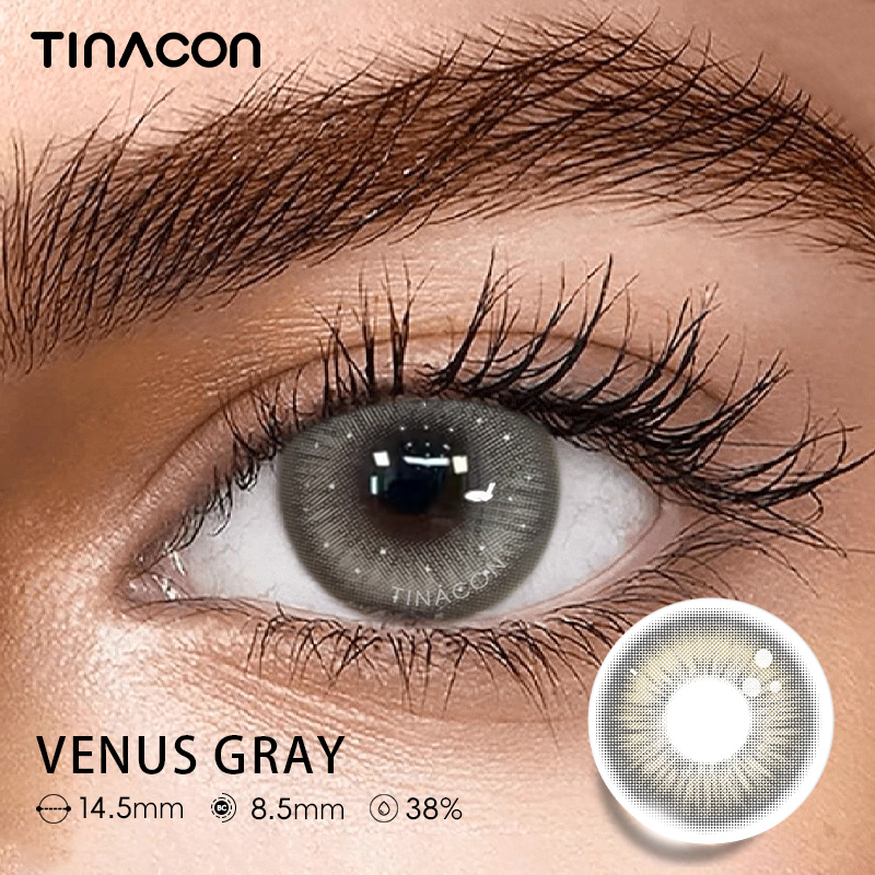【TiNACON】Venus Gray 14.5mm Daily Watery Soft Contact Lens 2024 New Arrival
