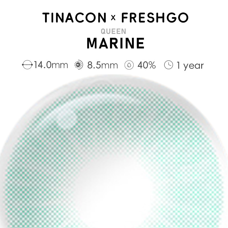 【US Fast Send】Magister  Queen Marine 14.0mm  Yearly Natural Watery Soft Colored Contact Lens