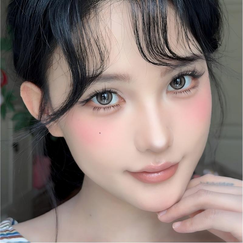【TiNACON】Saga Brown 14.2mm Daily Watery Soft Contact Lens 