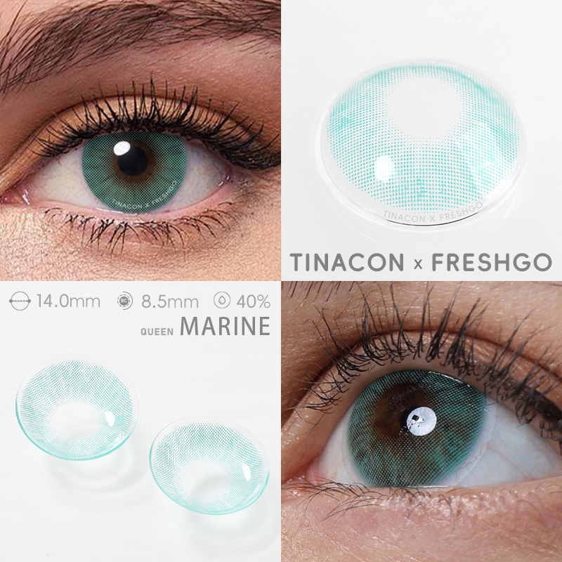 【US Fast Send】Magister  Queen Marine 14.0mm  Yearly Natural Watery Soft Colored Contact Lens