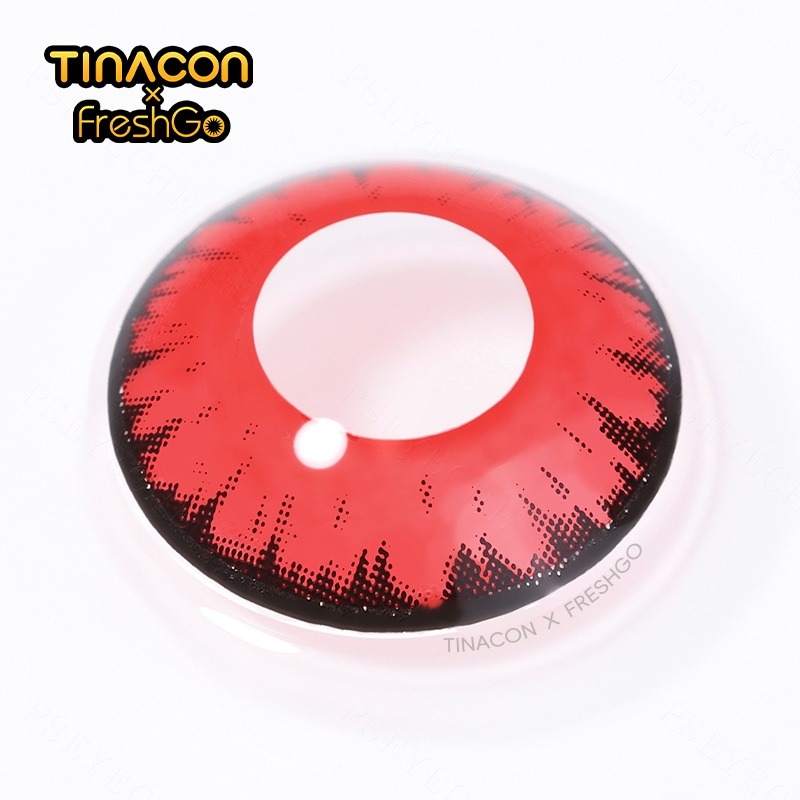 【TiNACON x Freshgo】Monster Red 14.5mm Yearly Watery Cosplay Contact Lens 2024 New Arrival