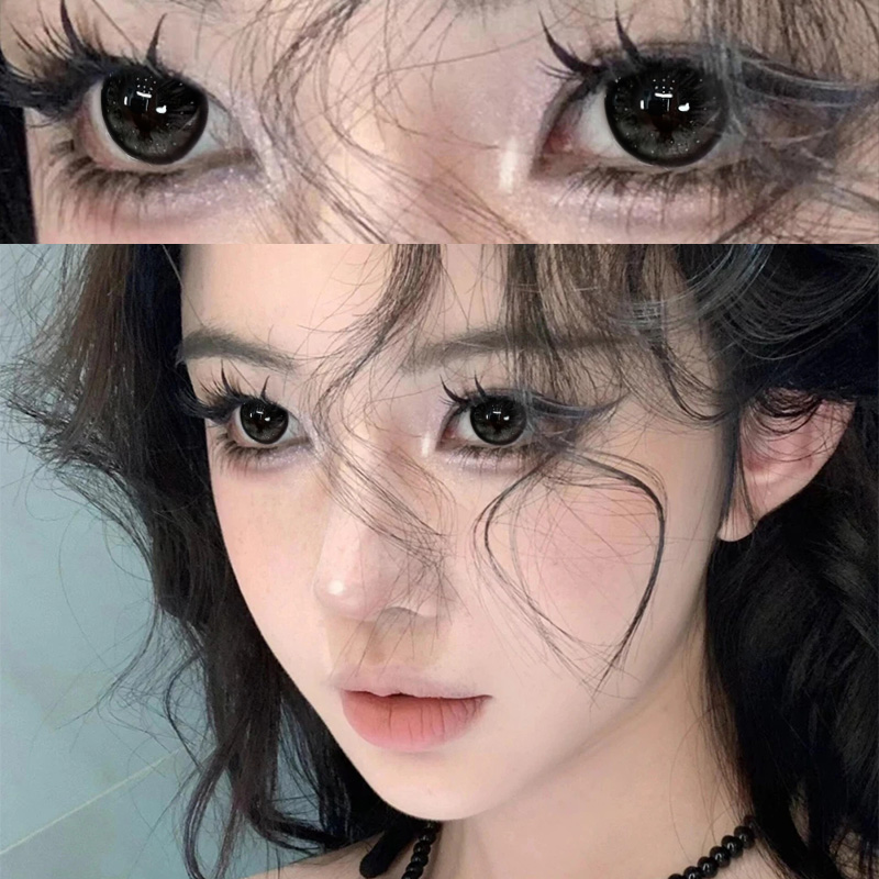 【TiNACON】Uranus Black 14.5mm 6 months Watery Soft Contact Lens