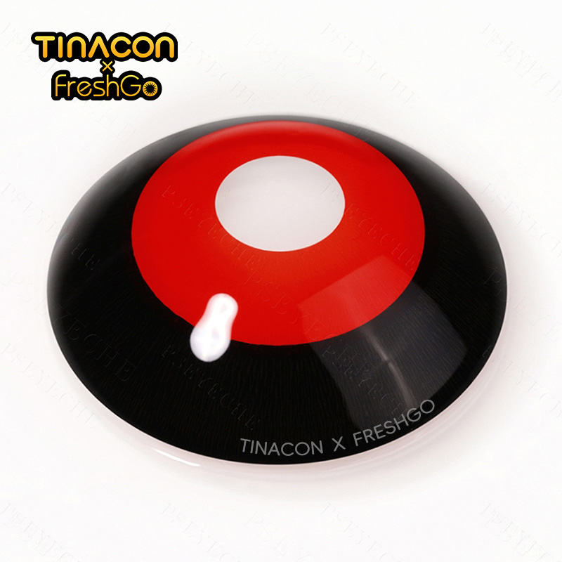 【TiNACON x Freshgo】 Jigsaw Red 22.0mm Yearly Watery Cosplay Contact Lens 2024 New Arrival