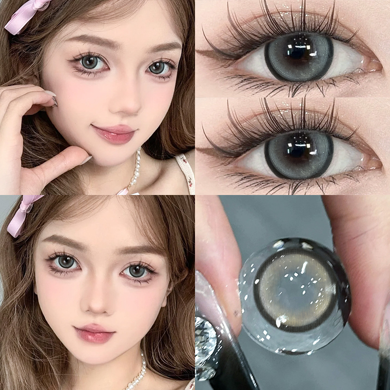 【TiNACON】Mint Gray 14.5mm Daly Watery Soft Contact Lens 