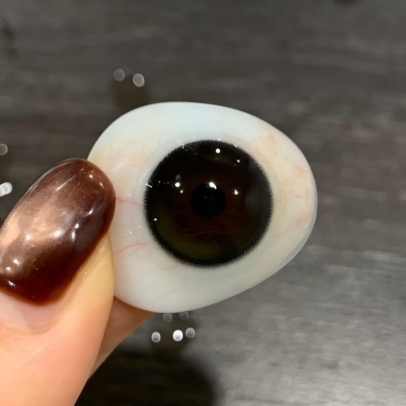【TiNACON】New Script Gray 14.5mm Daily Watery Soft Contact Lens 