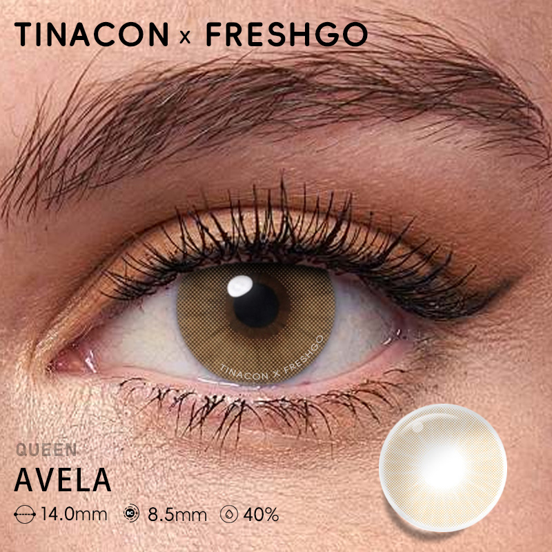 【US Fast Send】Magister  Queen  Avela 14.0mm  Yearly Natural Watery Soft Colored Contact Lens
