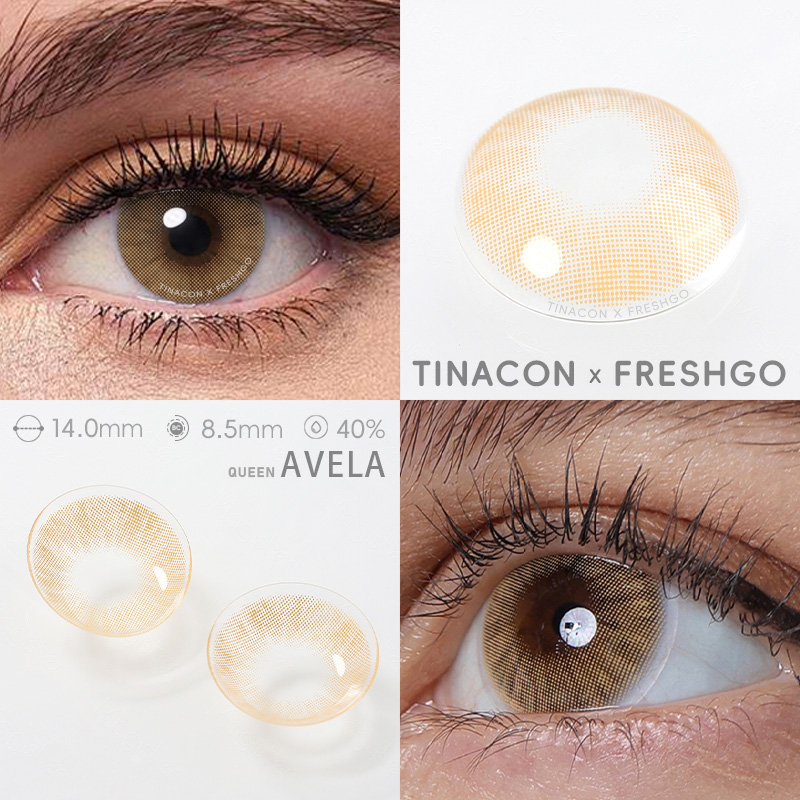【US Fast Send】Magister  Queen  Avela 14.0mm  Yearly Natural Watery Soft Colored Contact Lens