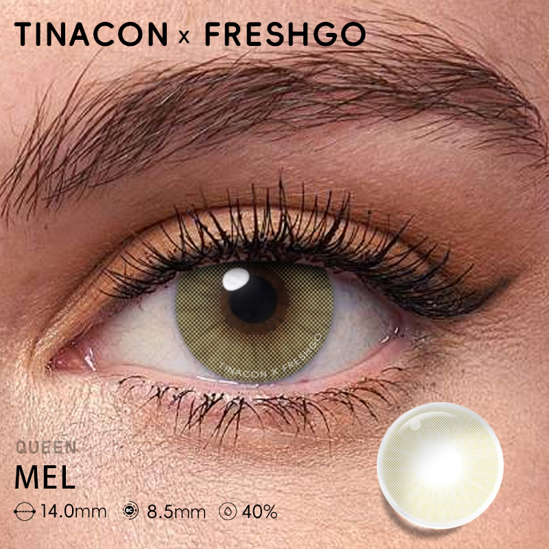 【US Fast Send】Magister  Queen Mel 14.0mm  Yearly Natural Watery Soft Colored Contact Lens