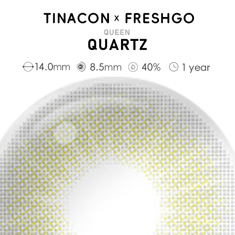 【US Fast Send】Magister  Queen Quartz 14.0mm  Yearly Natural Watery Soft Colored Contact Lens