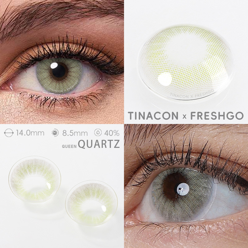 【US Fast Send】Magister  Queen Quartz 14.0mm  Yearly Natural Watery Soft Colored Contact Lens