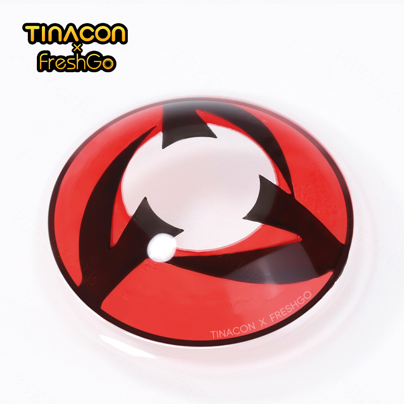 【TiNACON x Freshgo】 Sasuke Black 14.0mm Yearly Watery Cosplay Contact Lens 2024 New Arrival