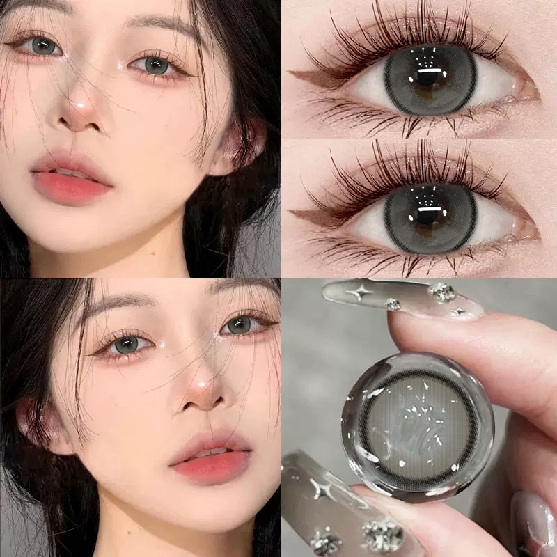 【TiNACON】Tokyo Gray 14.2mm 6 months Watery Soft Contact Lens 