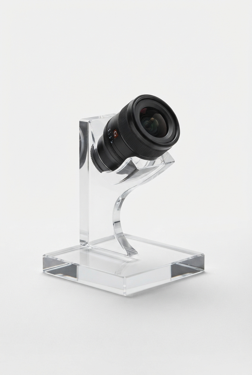 Acrylic contact lens display stand full silhouette
