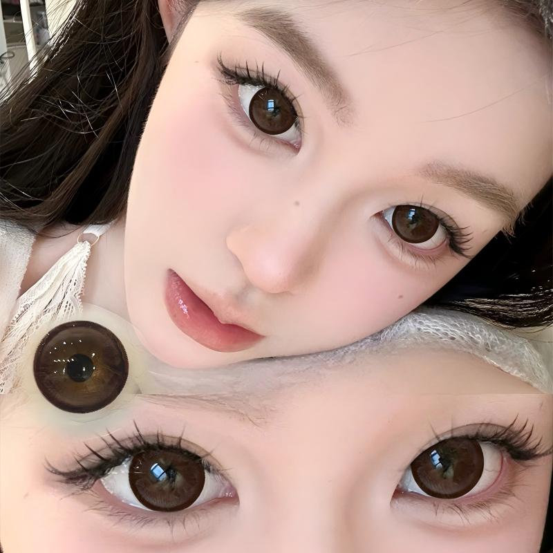 【TiNACON】Galaxy Mocha 14.5mm 6 months Watery Soft Contact Lens 