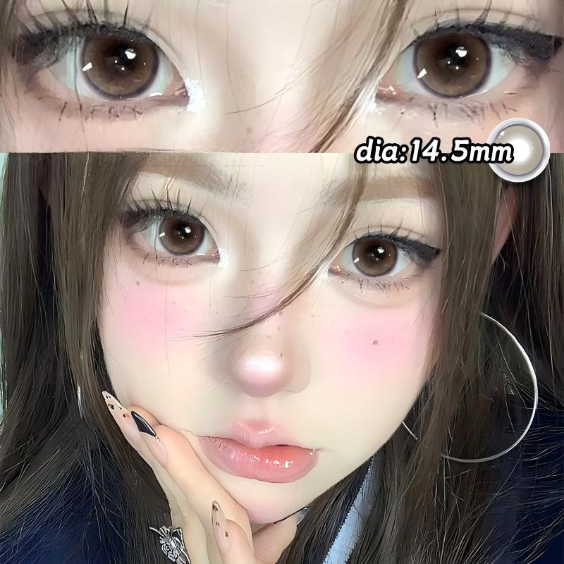 【TiNACON】Sea Salt Brown 14.5mm 6 months Watery Soft Contact Lens