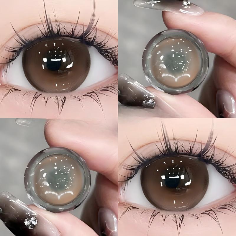 【TiNACON】Sweet Brown 14.2mm Daily  Watery Soft Contact Lens 