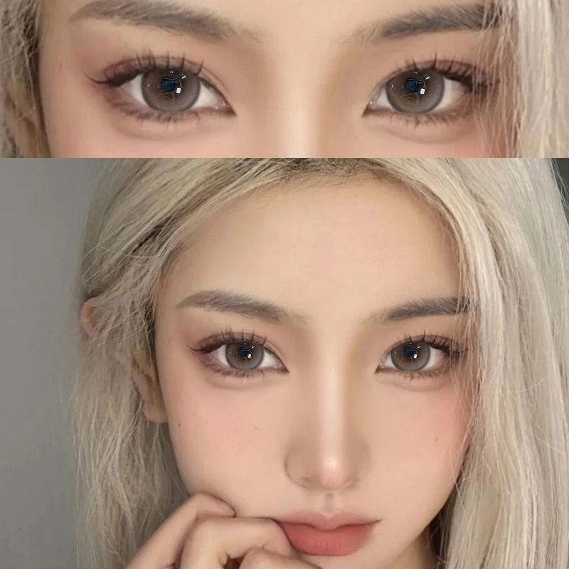 【TiNACON】Light Brown 14.0mm 6 months Watery Soft Contact Lens