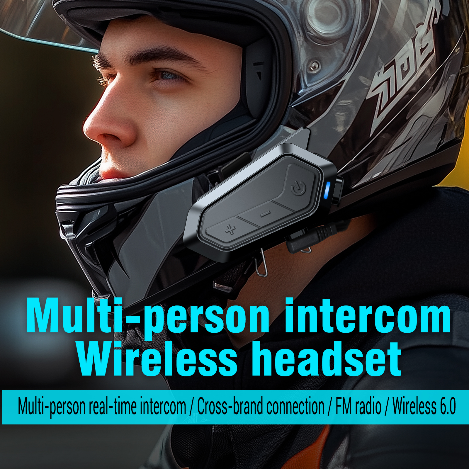 Motorcycle Bluetooth Helmet Headset 