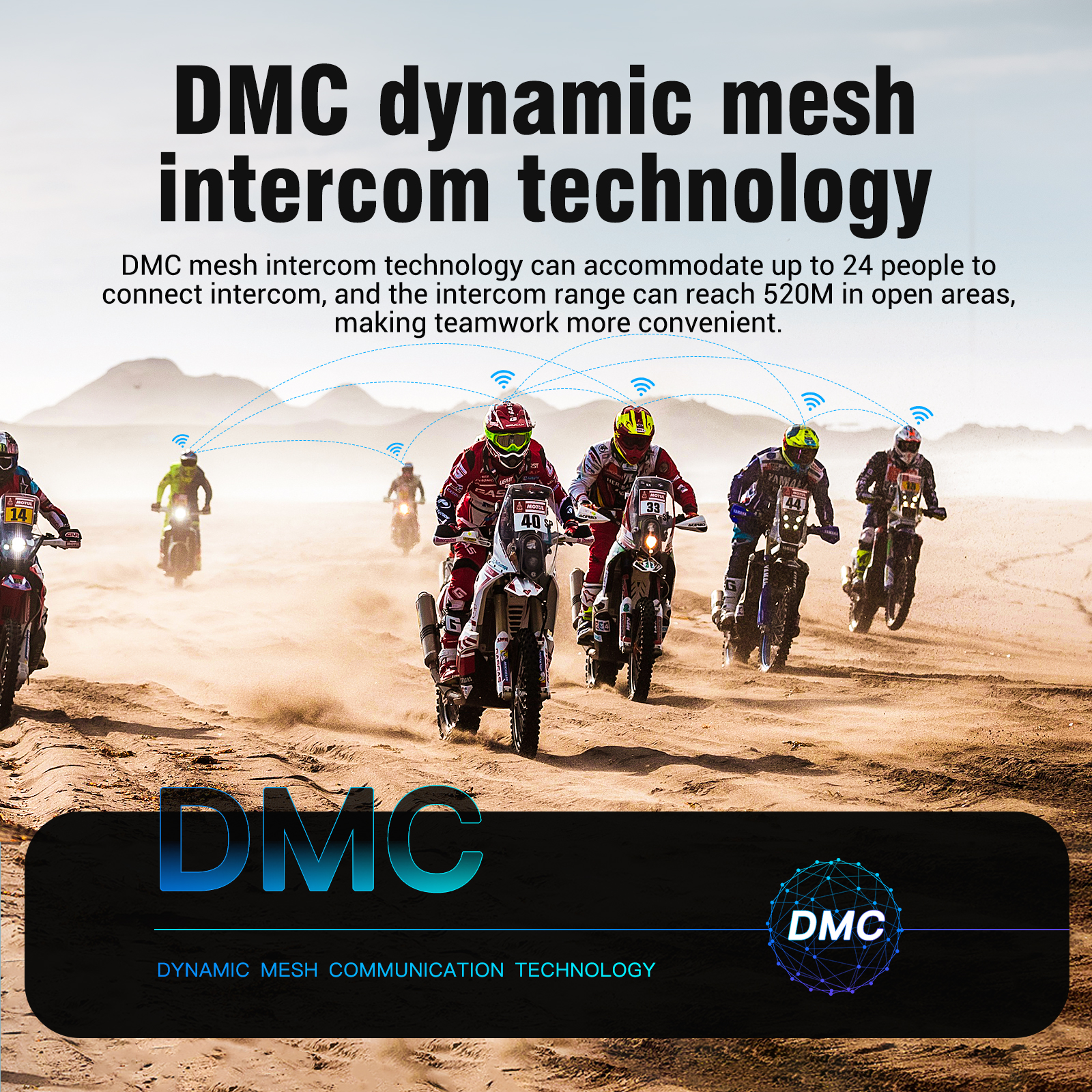 Motorcycle Bluetooth Helmet Headset 