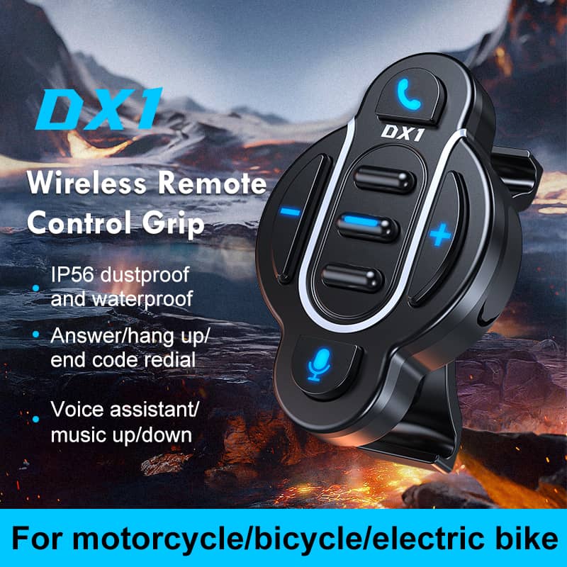 Helmet Wireless Remote Control for Motorcycle, E-Bike & Bicycle | Bluetooth Handlebar Controller