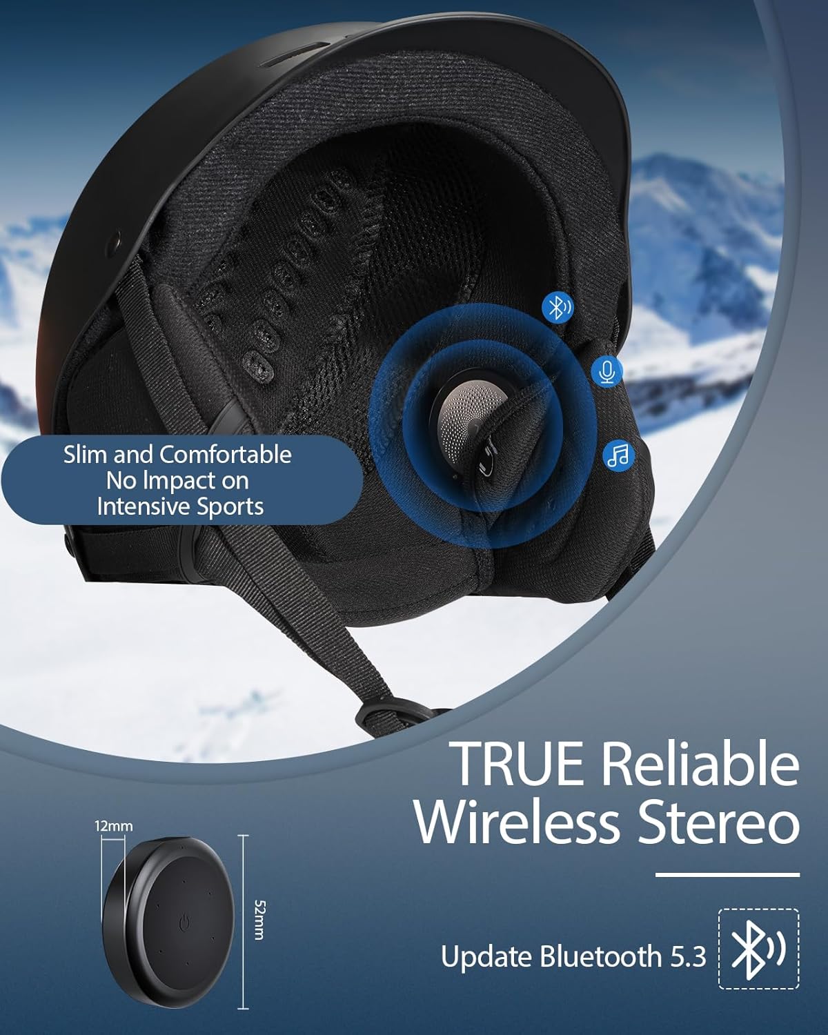 Skiing Helmet headset 