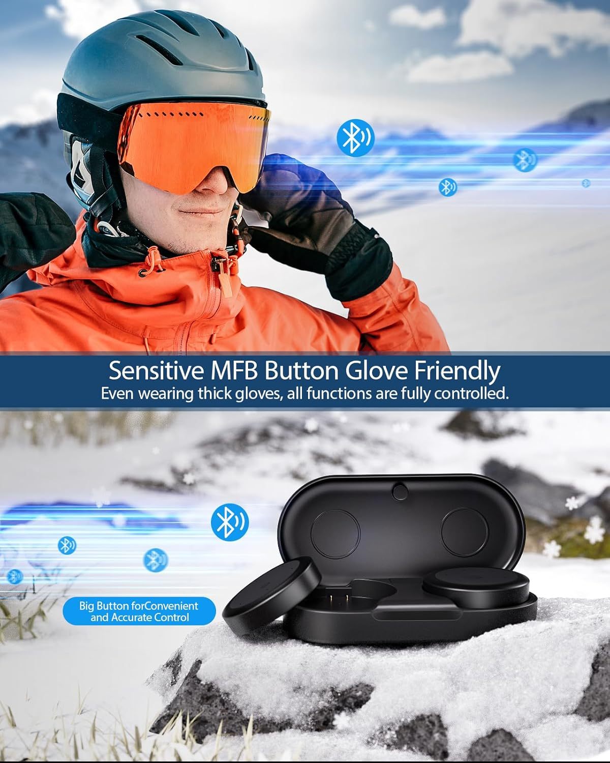 Skiing Helmet headset 