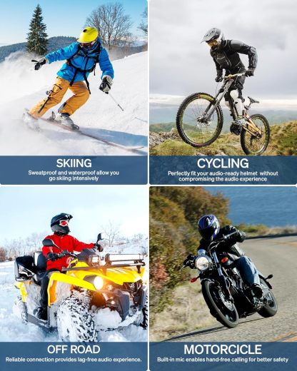 Skiing Helmet headset 