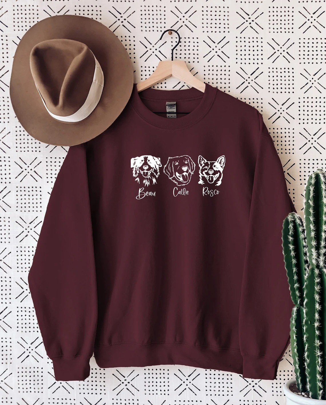 Custom Pet Face Printing Sweatshirt