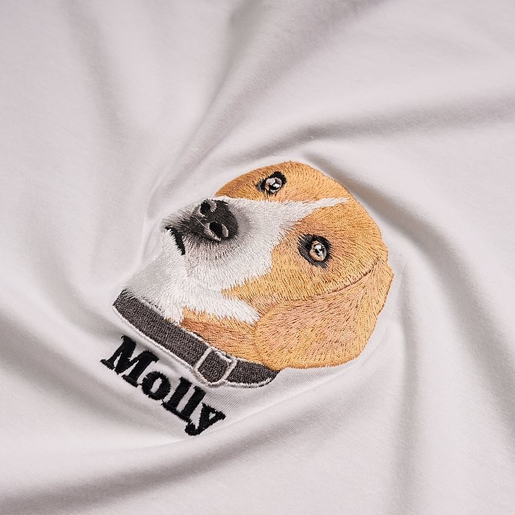 Personalized Pet Upgraded HD Portrait Embroidered Sweatshirt