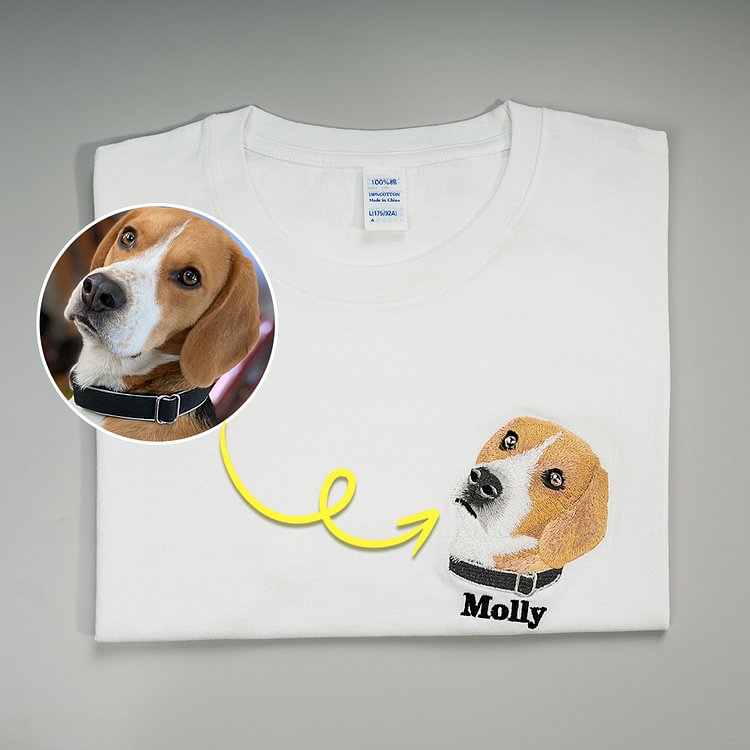 Personalized Pet Upgraded HD Portrait Embroidered Sweatshirt