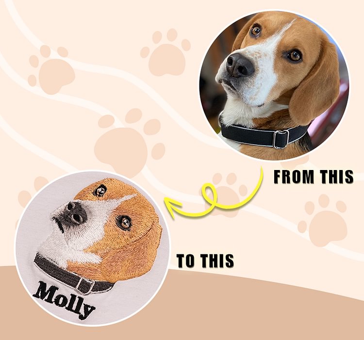 Personalized Pet Upgraded HD Portrait Embroidered Sweatshirt