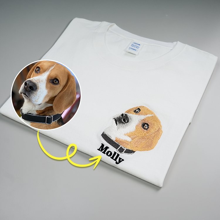 Personalized Pet Upgraded HD Portrait Embroidered Sweatshirt