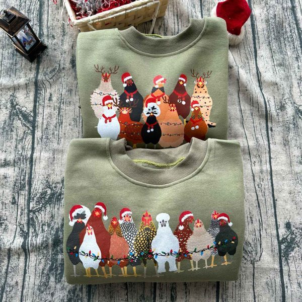 Chicken Farm Animals Ver3 Christmas Sweatshirt