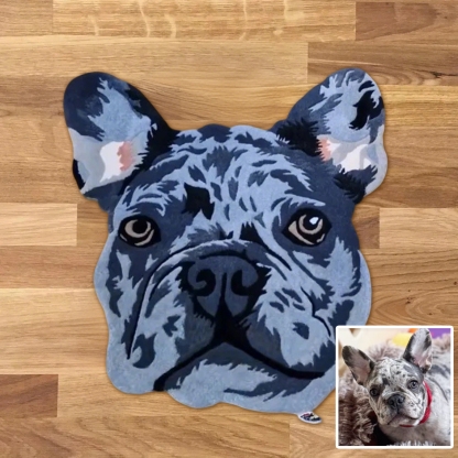 Handcrafted Custom - Tufting Process - Process Personalized Pet Portrait Rugs