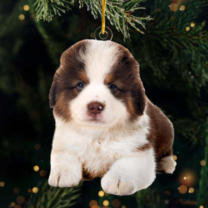 Custom Photo Pugs And Kisses On This Christmas - Dog & Cat Personalized Custom Ornament - Acrylic Custom Shaped - Christmas Gift For Pet Owners, Pet Lovers