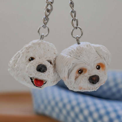 Custom Pet Sculpture Keychain - Carry Your Pet Everywhere You Go