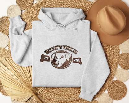 Embroidered Custom Pet with Name, Custom Pet Portrait T-shirt Hoodie Crewneck