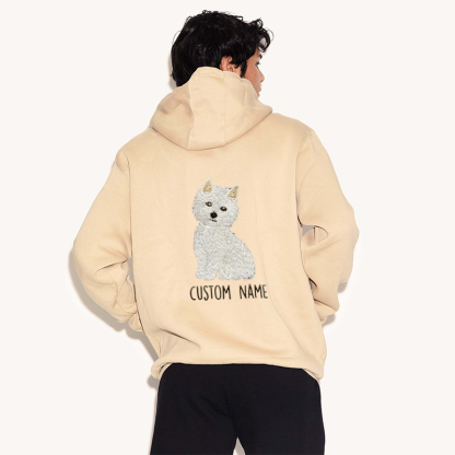 Custom Pet Fullbody Fullcolor Embroidered T-shirt Sweatshirt Hoodie
