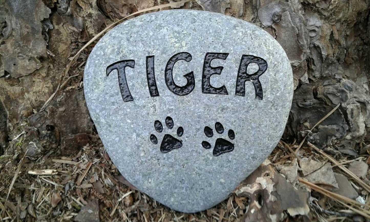 Personalized Pet memorial Stone Dog or Cat
