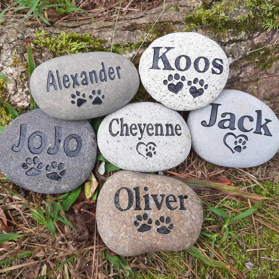 Personalized Pet memorial Stone Dog or Cat