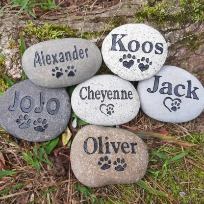 Personalized Pet memorial Stone Dog or Cat