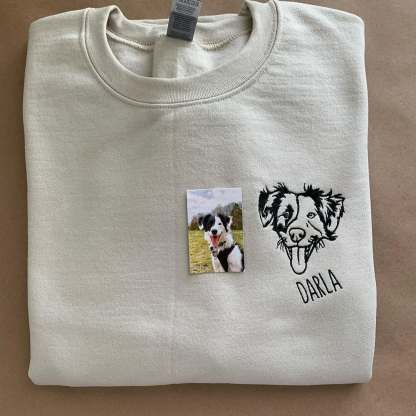 Custom Embroidered Pet Face Tee, Sweatshirt, Hoodie