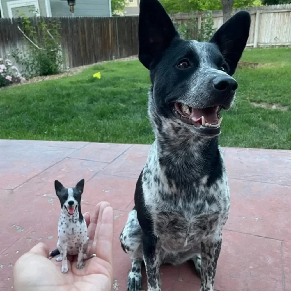 Custom Pet Face Figurine – Multifunctional Pet Portrait Fridge Magnet