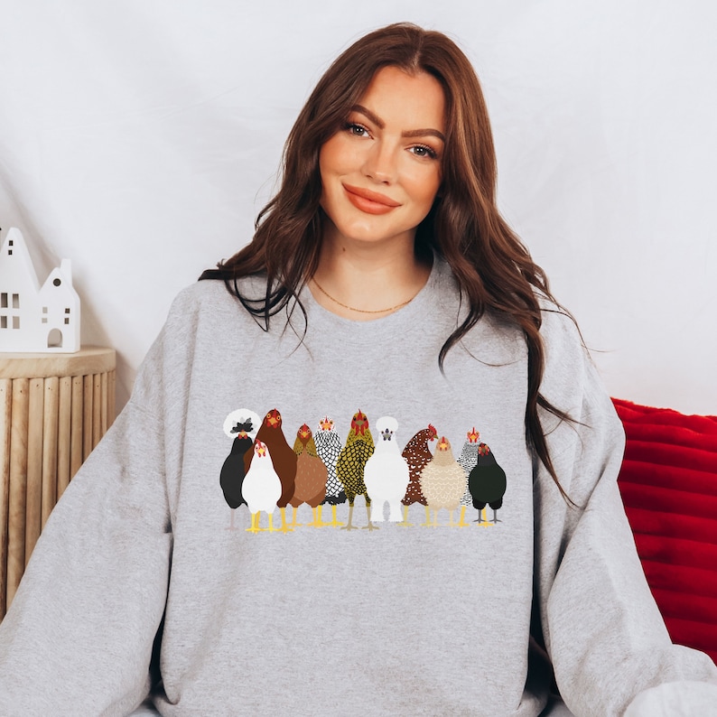 Women Chicken Sweatshirt, Mothers day woman Sweatshirt Chicken Hoodie, chicken Sweatshirt, Love Chickens